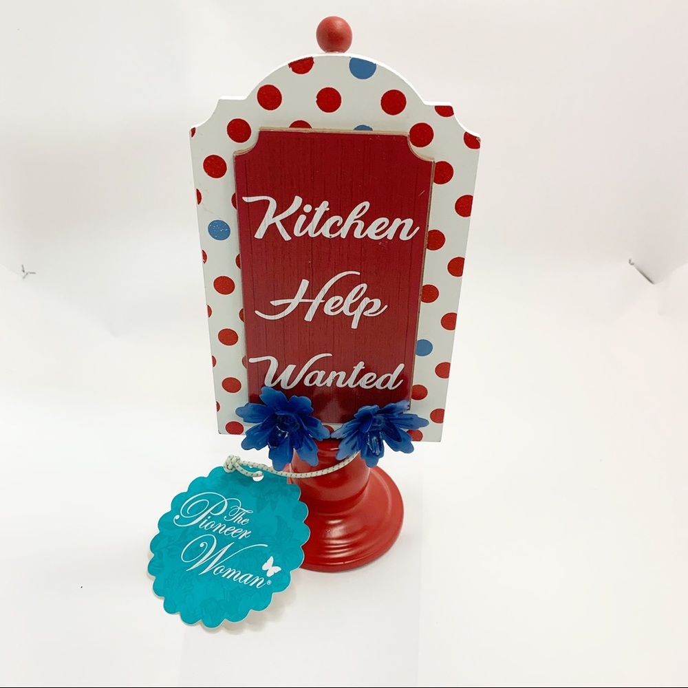 The Pioneer Woman Kitchen Help Wanted Sign Decor